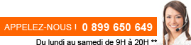 Appelez-nous ! 0899 650 649